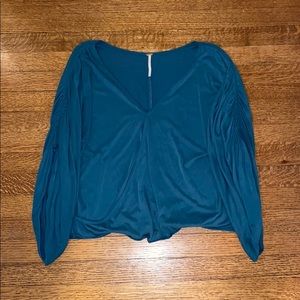 Free people cinched long sleeve top